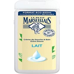 Le Petit Marseillais Cream of Shower & Bath Extra Soft Milk Organic 650ml