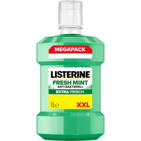 Listerine Fresh Mint Antibacterial Mouthwash with Essential Oils 1000ml