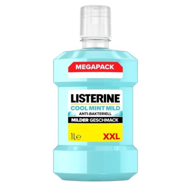 Listerine Cool Mint Mild Antibacterial Mouthwash 1000ml