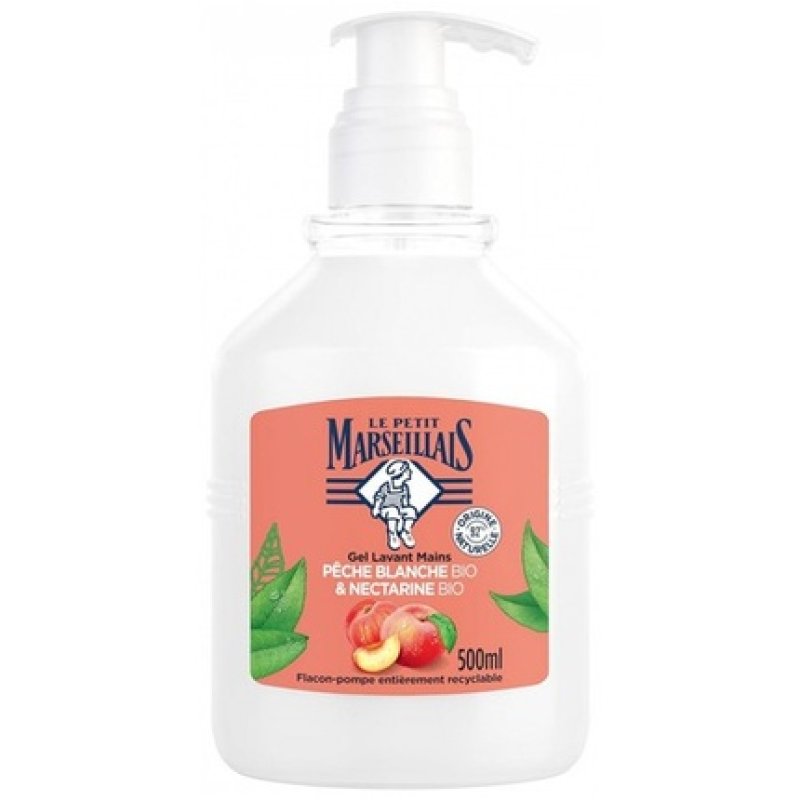 Le Petit Marseillais Hand Wash Gel White Peach and Nectarine 500ml