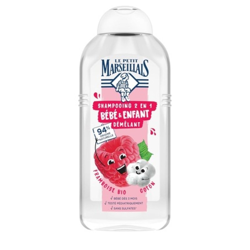 Le Pe Marseillais 2-in-1 Shampoo for Babies & Children Detangling Raspberry