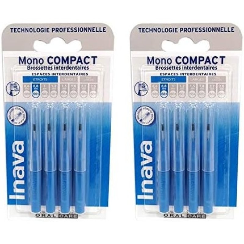 Inava Mono Compact Brushes 0.8mm Blue
