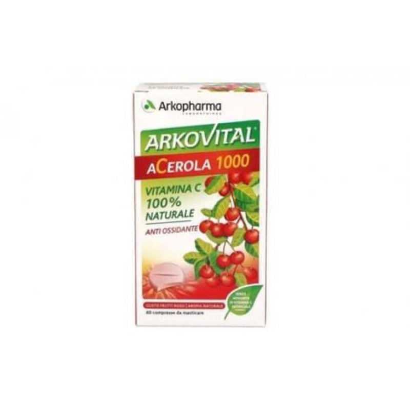Arkopharma Arkovital Acerola 1000 Natural Vitamin C 60 Capsules