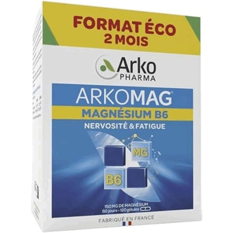 ARKOMAG® Magnésium B6 - 120 gél. OFFRE SPÉCIALE