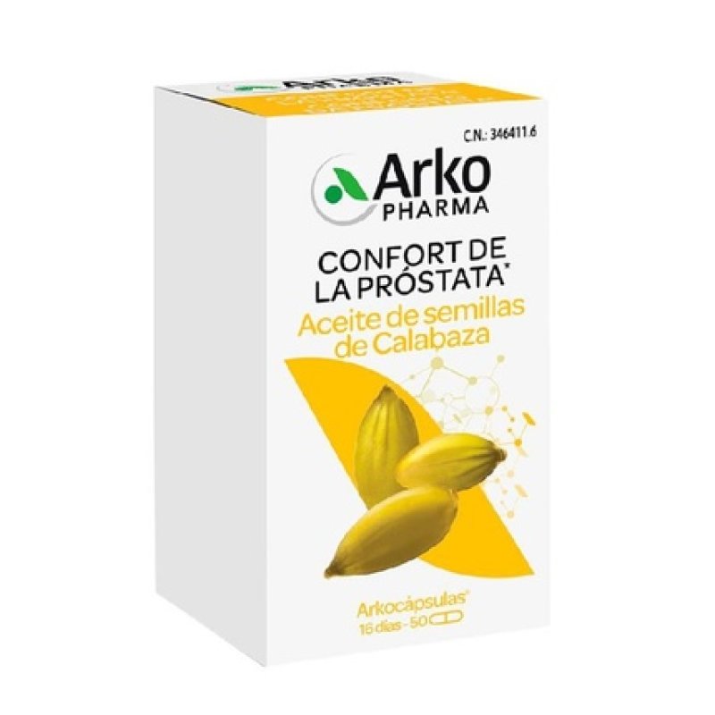 Arkopharma Arkocapsules Pumpkin Seed Oil 50 Capsules