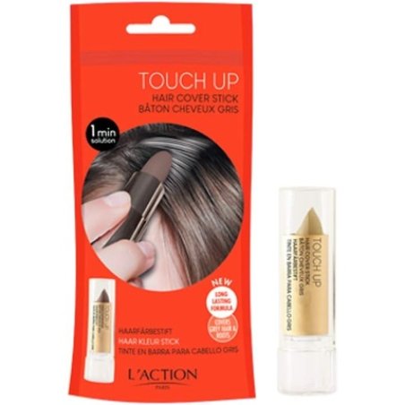 L'Action Paris Touch Up Hair Cover Stick with Beeswax for Hydration - Light Brown 4g