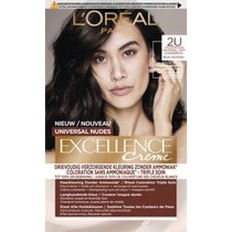 L'Oreal Paris Excellence Universal Nudes 3u - Universal Dark Brown - Permanent Hair Dye
