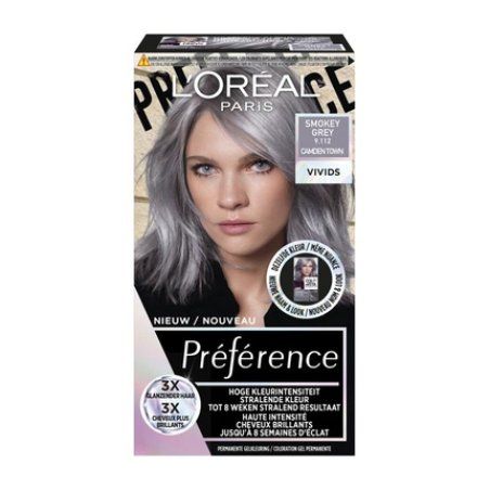 Loreal Paris Preference Vivids 9.112 Smokey Grey Hair Color