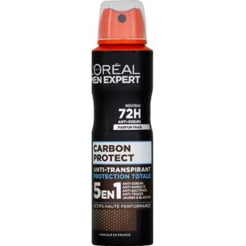 L'Oreal Paris Deodorant Spray 5-in-1 Carbon Protect 72h 150ml
