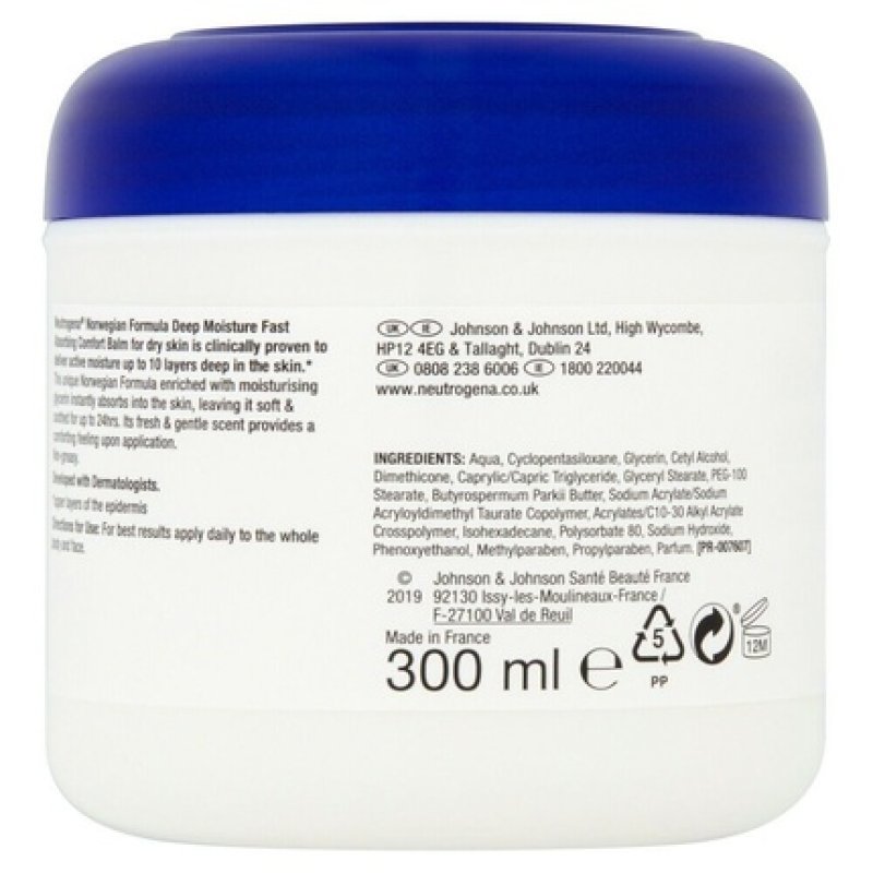 Neutrogena Norwegian Formula Deep Moisture Comfort Balm 300ml