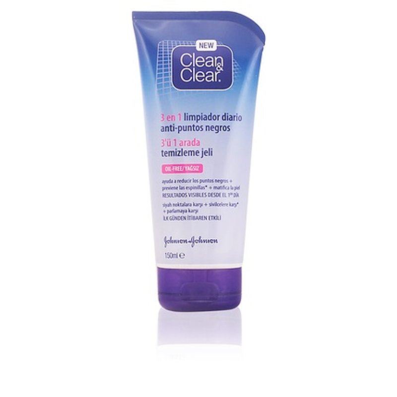 Clean & Clear Blackhead Eraser 3 In 1 Cleansing Gel 150 Ml
