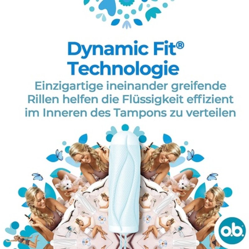 o.b. ProComfort Super Tampons with Dynamic Fit Technology and SilkTouch Surface 54 Pieces