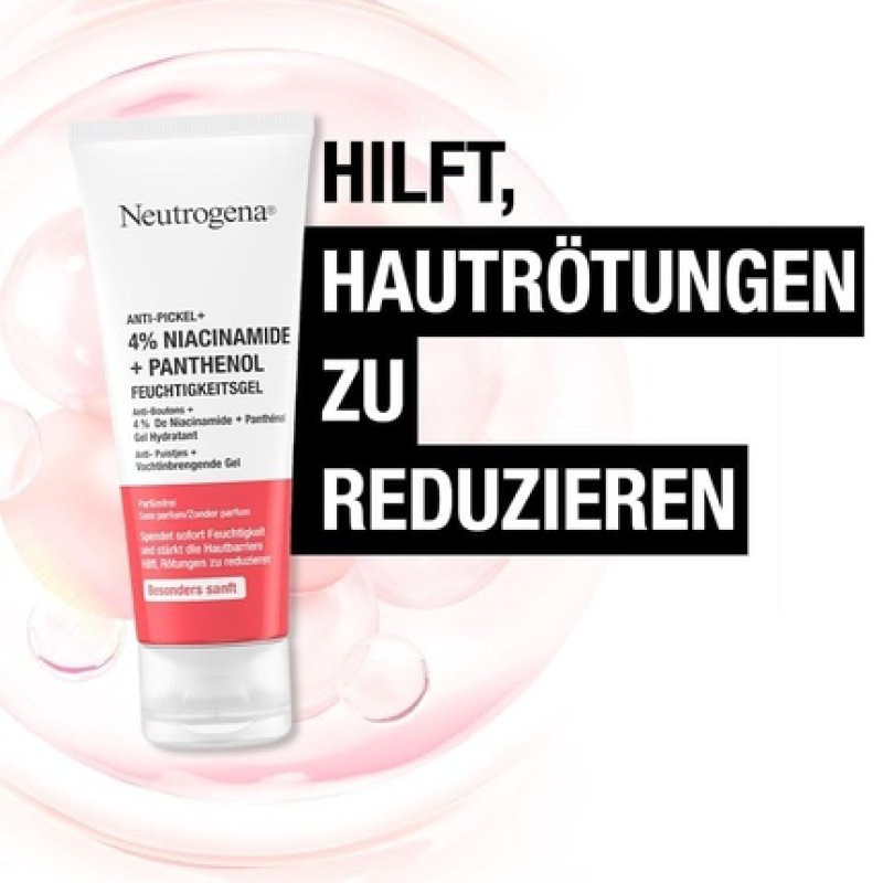 Neutrogena Anti-Pimple Moisturizing Gel 4% Niacinamide and Panthenol 50ml