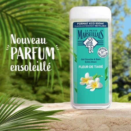 Le Petit Marseillais Extra Gentle Shower & Bath Gel Tiare Flower 650ml