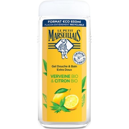 Le Petit Marseillais Extra Soft Shower Gel Verbena & Organic Lemon 650ml