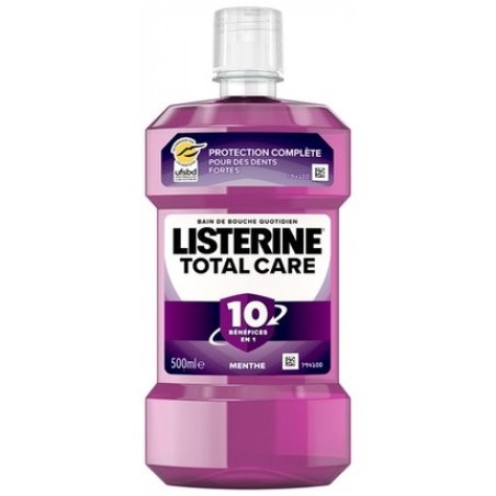 Listerine Total Care Antibacterial Mouthwash 500ml with 6-Fold Action