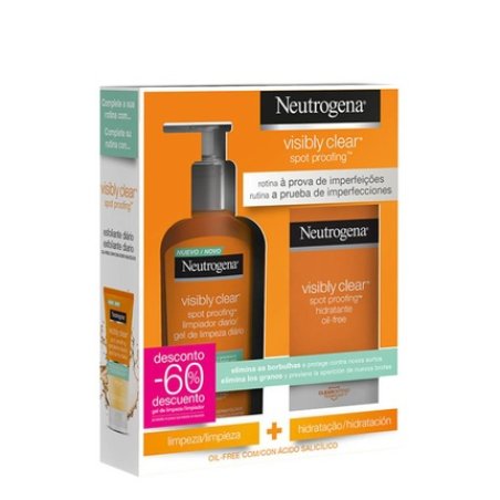 Neutrogena Spot Controlling Facial Moisturizer 50ml Cleansing Gel 200ml