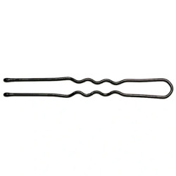 Shophair Wavy/Beaded Hairpins Kifix Black 4.5cm 250g