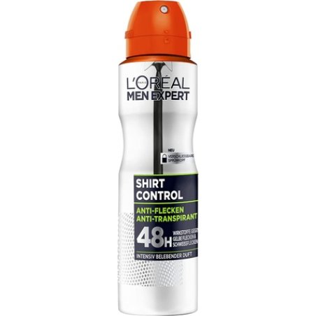 L'Oréal Men Expert Control Deodorant Anti-Transpirant Spray with 48H Protection Against Drying 150ml