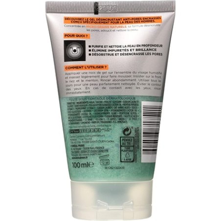 L'Oréal Men Expert Hydra Energetic Anti-Clogged Pores Cleansing Gel 100ml