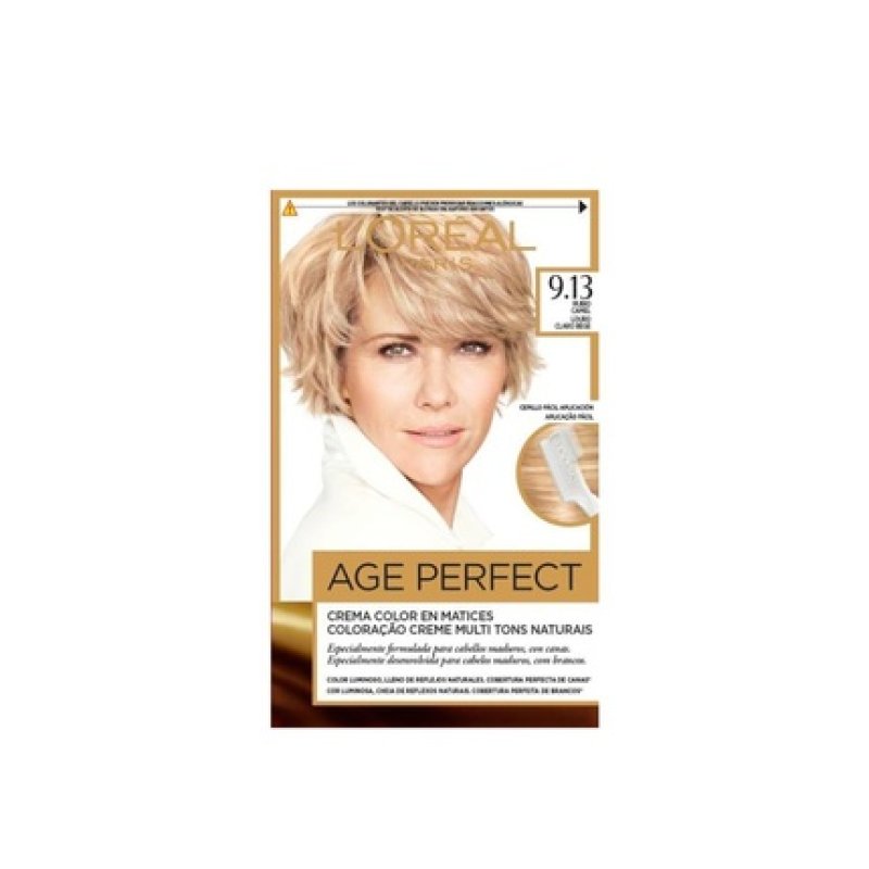 L'Oreal Age Perfect Hair Dye - 9.13 Light Ash Blonde 180ml