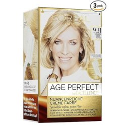 L'Oreal Age Perfect Hair Dye - 9.31 Light Golden Blonde, 180ml