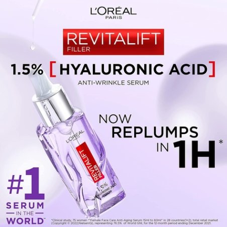 L'Oreal Paris Revitalift Filler Hyaluronic Acid Serum Anti-Wrinkle 50ml