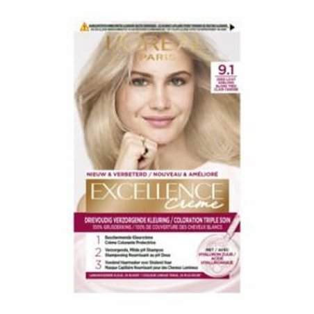 L'Oreal Paris Excellence Creme 9.1 Very Light Ash Blonde Hair Color