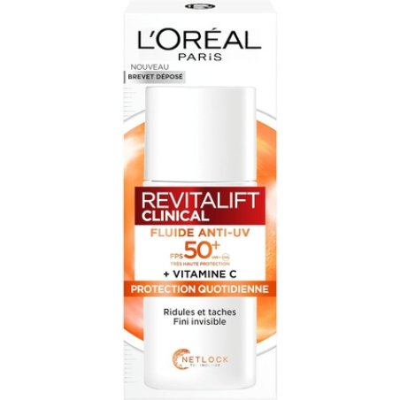 L’Oréal Paris Anti-UV Fluid SPF 50 with Vitamin C, Vitamin E, and Hyaluronic Acid 50ml