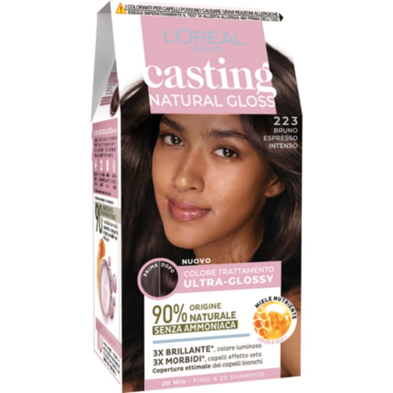L'Oreal Paris Casting Natural Gloss Hair Dye N.223 Intense Brown Espresso