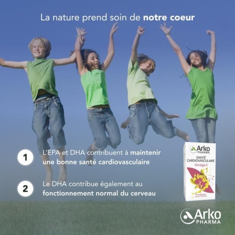 ARKOGÉLULES® Oméga 3 (Huile de poissons) - 180 caps.