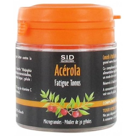 Sid Nutrition Fatigue Tonus Acerola Dietary Supplement 30 Capsules