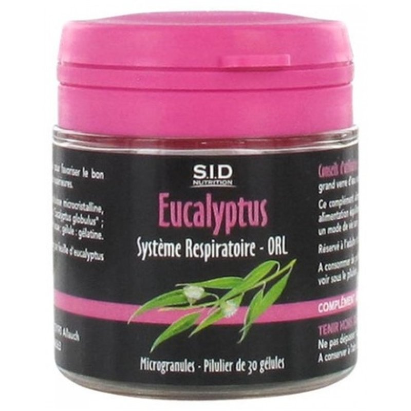 Sid Nutrition Respiratory System Eucalyptus Dietary Supplement 30 Capsules