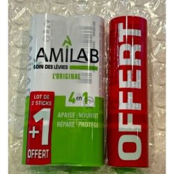 Merck Amilab Lip Balm Stick 4.7g - Pack of 3
