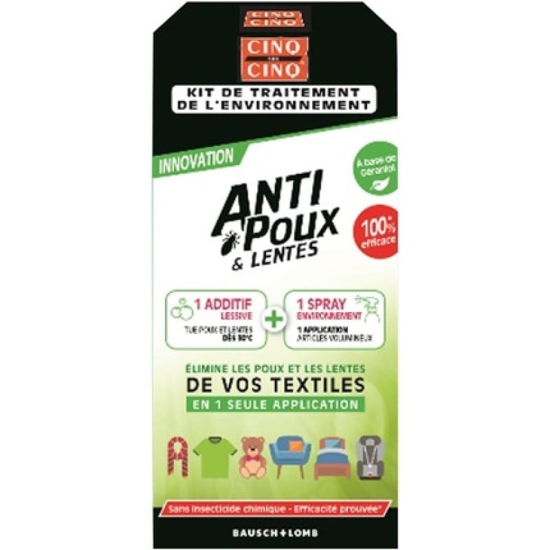 Five Out Of Five Anti-Lice & Nits Environmental Treatment Kit