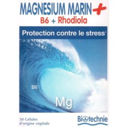 Biover Marine Magnesium B6 Rhodiola 30 Capsules