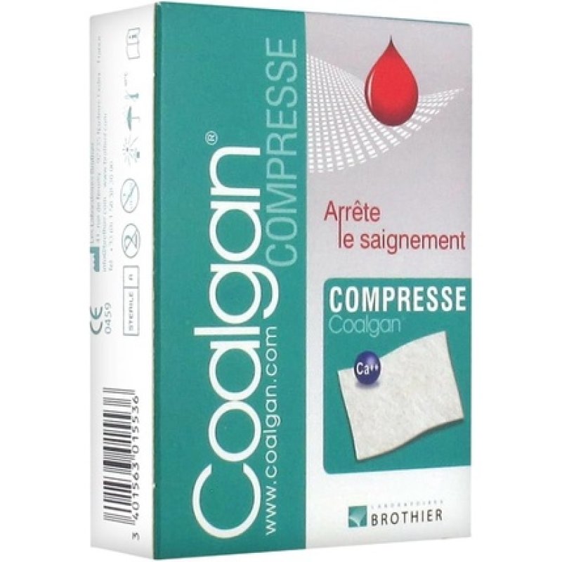 Coalgan Stops Bleeding 5 Compresses - Pack of 5