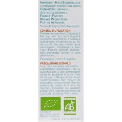 Puressentiel Organic Palmarosa Essential Oil 0.3 oz