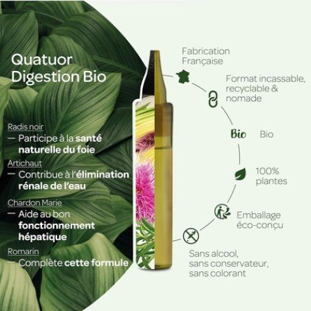 Superdiet Quatuor Organic Digestion and Liver Well-Being Black Radish Artichoke Thistle