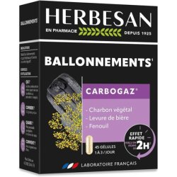 Herbesan Carbogaz Bloating Vegetable Charcoal Brewer's Yeast Fennel