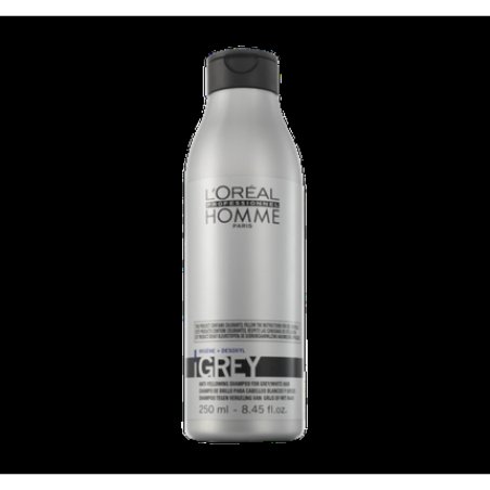 L'Oreal Homme Gray Shampoo 250ml Neutralizes Gray Hair