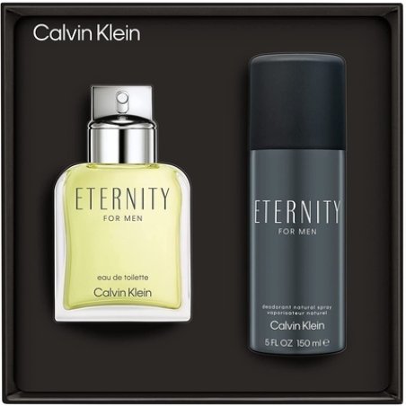 CK Eternity Men Gift Set - 50ml Eau de Toilette Spray 100ml Shower Gel