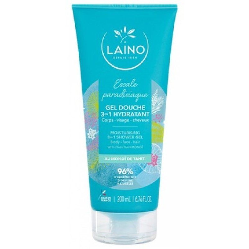 Laino 3-in-1 Shower Gel with Monoi de Tahiti 200ml