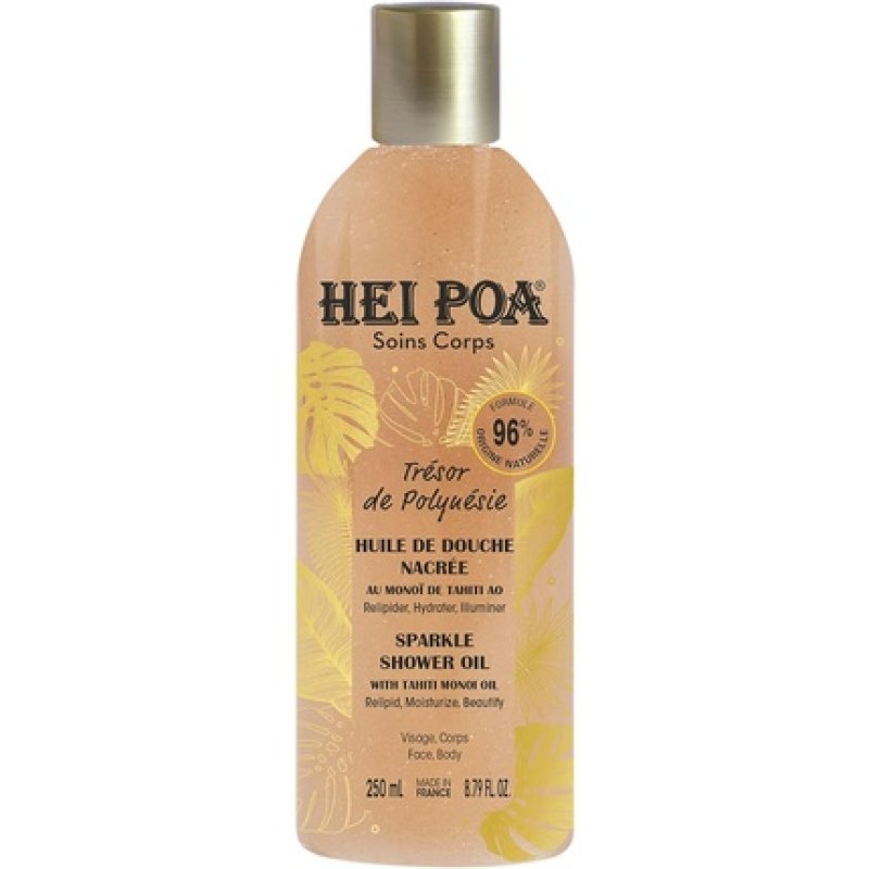 Hei Poa Body Care Tresor De Polynesia Pearlescent Shower Oil 250ml