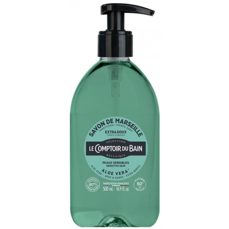 Le Theke Du Bad Traditional Marseille Soap Aloe 500ml