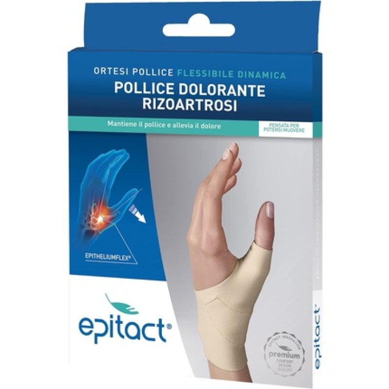 Epitact Flexible Proprioceptive Orthosis - Left Hand Sore Thumb Rizoarthrosis Size L 17-19cm