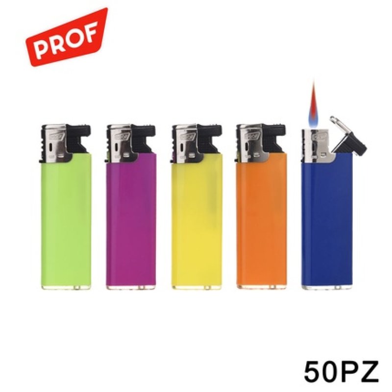 Prof Turbo Slide Cap Flameless Lighter - Pack Of 50