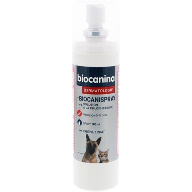 Biocanina Biokanispray Chlorhexidine 100ml Dermatology