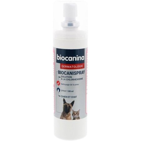Biocanina Biokanispray Chlorhexidine 100ml Dermatology