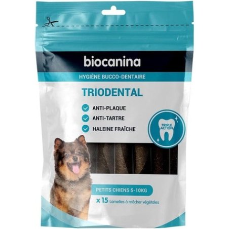 Biocanina Triodental for Small Dogs 15 Vegetable Lamellar Tablets
